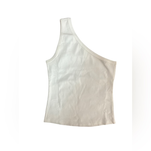 Anthropologie NWOT The Zeda Ribbed One-Shoulder Top by Pilcro Size S - Picture 5 of 10
